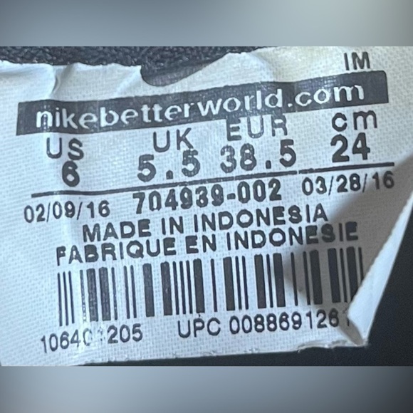 Nike SB Blazer Grant Taylor Womens Sz 7.5 Shoes Black Anthracite 704939-002 - Picture 8 of 9